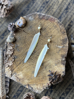 KOLCZYKI Z PIÓRAMI ∻ NIMFY∻